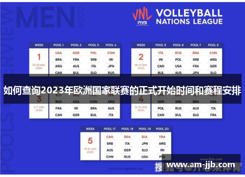 如何查询2023年欧洲国家联赛的正式开始时间和赛程安排 如何查询2023年欧洲国家联赛的正式开始时间和赛程安排