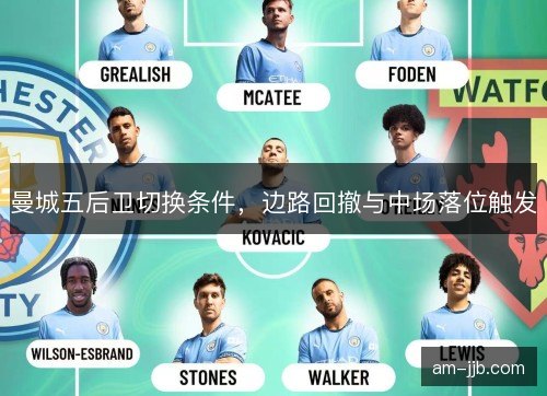 曼城五后卫切换条件，边路回撤与中场落位触发